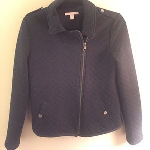 Black Banana Republic Zip Quilt Jacket